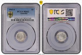 1943-S 3D MS62