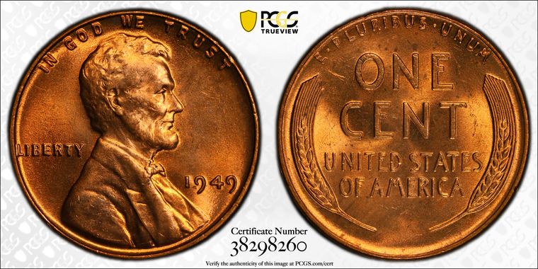 Cert 38298260 - Coin Image