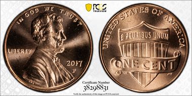 2017-P 1C Shield MS67RD