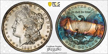 1887 $1 MS64