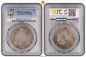 1872 $1 N1