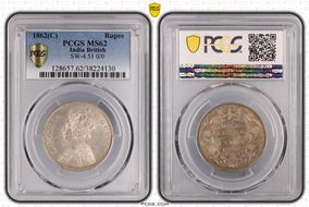 1862(C) Rupee SW-4.51 0/0 MS62