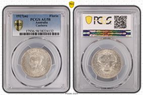 1927(m) Florin Canberra  KM-31 AU58