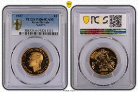 1937 £2 S-4075 PR64CAM