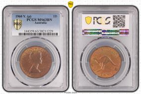 1960 Y. (p) 1D MS63BN