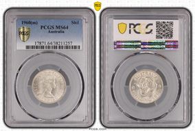 1960(m) Shil KM-59  Ag MS64