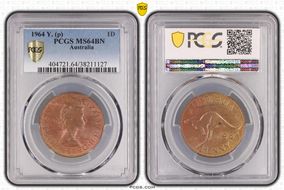 1964 Y. (p) 1D MS64BN