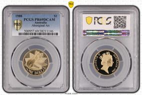 1988 $1 Aboriginal Art PR69DCAM