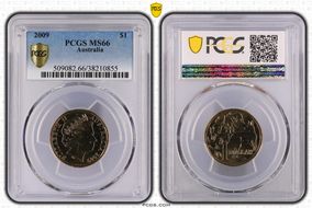 2009 $1 MS66