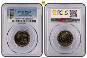 2010-C $1 100th Anniversary MS67