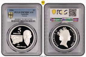 1994 $5 Sir John Forrest Australian Explorers PR70DCAM