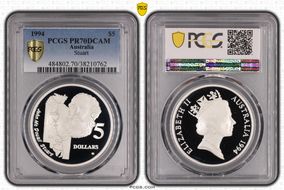 1994 $5 John McDouall Stuart Australian Explorers PR70DCAM