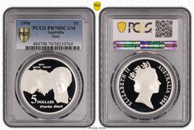 1994 $5 Charles Sturt Australian Explorers PR70DCAM