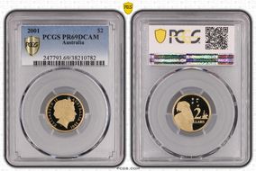 2001 $2 PR69DCAM