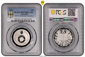 2016 50C 50 Yrs Decimal Currency PR70DCAM