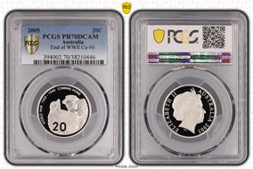 2005 20C End of WWII PR70DCAM