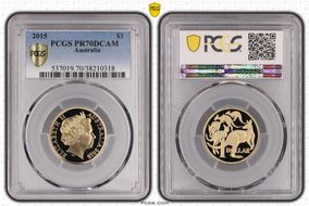 2015 $1 PR70DCAM