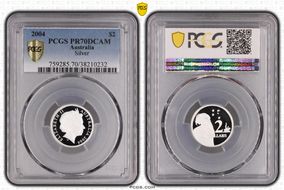 2004 $2 Silver PR70DCAM