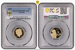 2005 $2 PR69DCAM