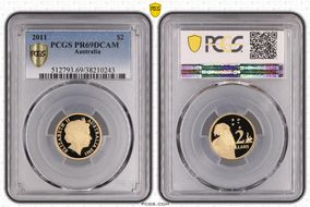 2011 $2 PR69DCAM