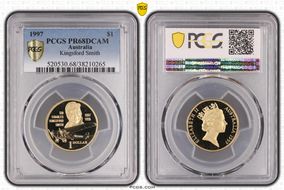 1997 $1 Kingsford Smith PR68DCAM