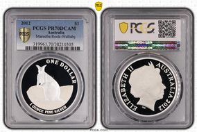 2012 $1 Mareeba Rock-Wallaby PR70DCAM