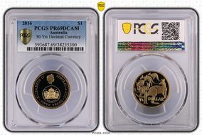 2016 $1 50 Yrs Decimal Currency PR69DCAM