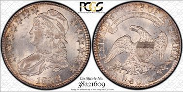 1823 50C O-111a MS62