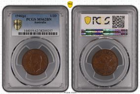 1946(p) 1/2D MS62BN