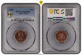 1958 1/4D PR65RD