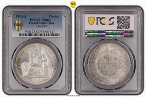 1913-A Piastre Lec-294 MS62