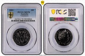 2003 20C Volunteers MS70