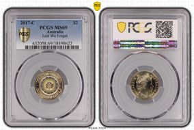 2017-C $2 Lest We Forget Colorized MS69