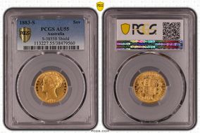 1883-S Sov S-3855B Shield AU55