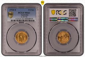 1910-S 1/2 Sov S-3977B MS61