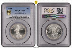 1968 5 Fr KM-P404 Piefort Ag SP69