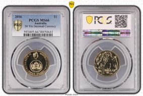 2016 $1 50 Yrs Decimal Currency MS66