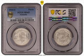 1944-S Florin KM-40  Ag MS65