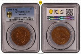 1941 Y. (p) 1D MS62BN