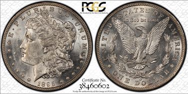 1895-O $1 AU58
