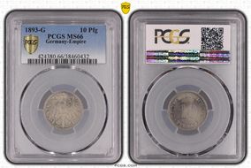 1893-G 10 Pfg J-13 MS66