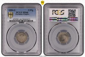 1890-G 5 Pfg J-12 MS66