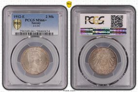 1912-E 2 Mk J-134 MS66+