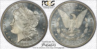 1880 $1 MS66PL