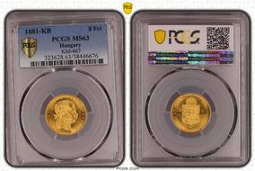 1881-KB 8 Frt KM-467 MS63