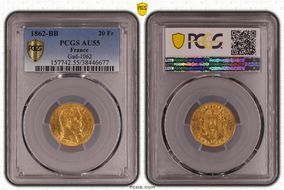 1862-BB 20 Fr Gad-1062 F-532 AU55