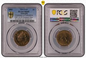 2001 $1 Centenary of Federation MS65