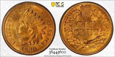 1890 1C MS64RD
