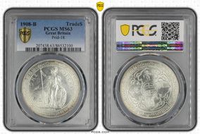 1908-B Trade$ Prid-18 MS63