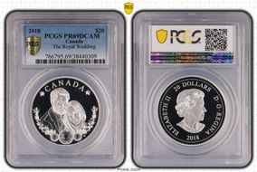 2018 $20 The Royal Wedding PR69DCAM